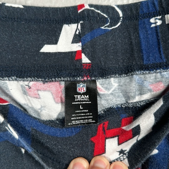 NFL Team Apparel Houston Texans Pajama Pants Women's Size Large - Picture 8 of 9